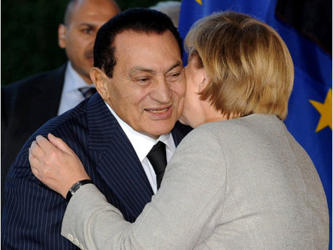 Merkel und Mubarak