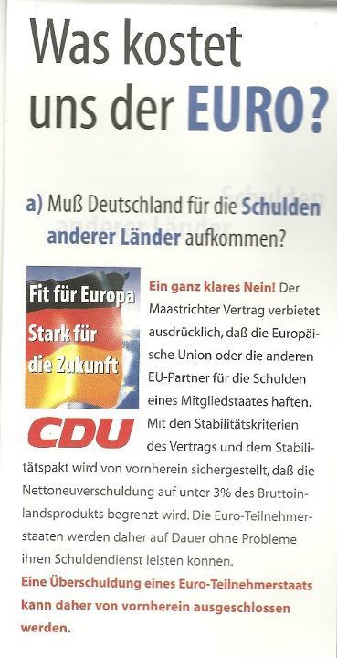 CDU und der Euro